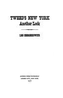 Cover of: Tweed's New York by Leo Hershkowitz
