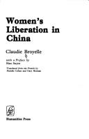 Cover of: Women's liberation in China