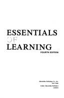 Cover of: Essentials of learning
