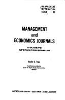 Cover of: Management and economics journals: a guide to information sources