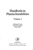 Cover of: Handbook on plasma instabilities