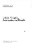 Cover of: Leibniz: perception, apperception, and thought