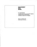 Cover of: Management data bases by Riley Clay Sprowls