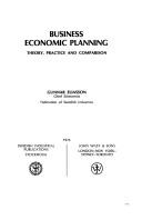 Cover of: Business economic planning: theory, practice, and comparison