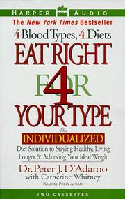Cover of: Eat Right for Your Type by Peter D'Adamo