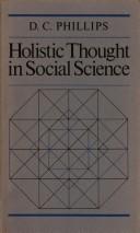Cover of: Holistic thought in social science