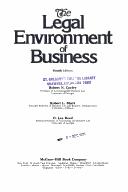 Cover of: The legal environment of business by Robert Neil Corley, Robert Neil Corley