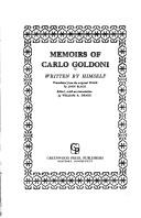 Cover of: Memoirs of Carlo Goldoni by Carlo Goldoni