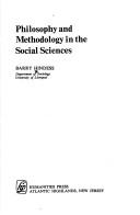 Cover of: Philosophy and methodology in the social sciences by Barry Hindess, Barry Hindess