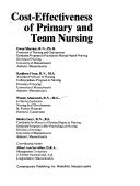 Cover of: Cost-effectiveness of primary and team nursing