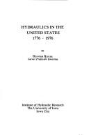 Cover of: Hydraulics in the United States, 1776-1976