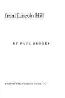 Cover of: The view from Lincoln Hill by Paul Brooks
