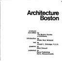 Cover of: Architecture, Boston