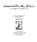 Cover of: Remember the ladies: women in America, 1750-1815
