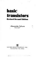 Cover of: Basic transistors | Alexander Schure