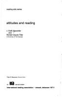 Cover of: Attitudes and reading by J. Estill Alexander