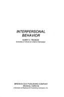 Cover of: Interpersonal behavior