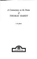 Cover of: A commentary on the poems of Thomas Hardy by F. B. Pinion, F. B. Pinion