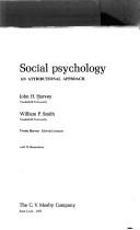 Cover of: Social psychology: an attributional approach