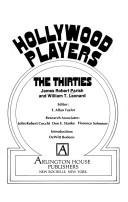 Cover of: Hollywood players, the Thirties