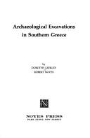 Cover of: Archaeological excavations in southern Greece