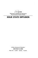 Solid state diffusion by J. P. Stark