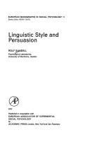 Linguistic style and persuasion by Rolf Gunnar Sandell