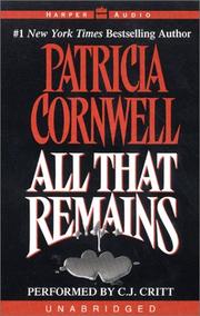 Cover of: All That Remains by Patricia Cornwell
