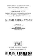 Be and shell stars by Arne Slettebak