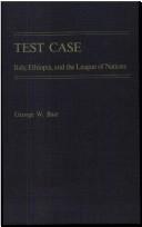 Cover of: Test case by George W. Baer