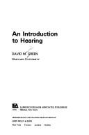 Cover of: An introduction to hearing