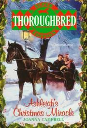 Cover of: Ashleigh's Christmas miracle by Joanna Campbell