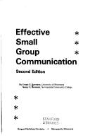 Cover of: Effective small group communication