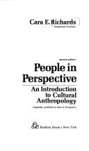 Cover of: People in perspective: an introduction to cultural anthropology