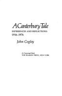 Cover of: A Canterbury tale: experiences and reflections, 1916-1976