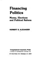 Financing politics by Herbert E. Alexander