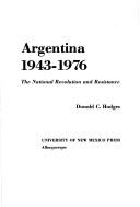 Cover of: Argentina, 1943-1976 by Donald Clark Hodges