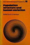 Cover of: Population structure and human variation