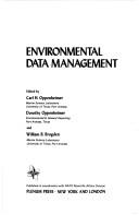 Cover of: Environmental data management
