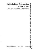 Cover of: Middle East economies in the 1970s: a comparative approach