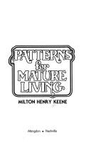 Cover of: Patterns for mature living