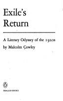 Exile's return by Malcolm Cowley