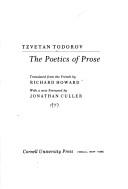Cover of: The poetics of prose