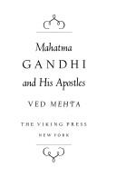 Cover of: Mahatma Gandhi and his apostles