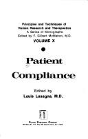 Cover of: Patient compliance