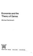 Cover of: Economics and the theory of games