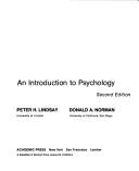 Human information processing by Peter H. Lindsay