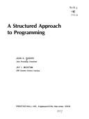 Cover of: A structured approach to programming