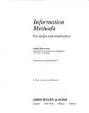 Cover of: Information methods, for design and construction