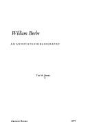 Cover of: William Beebe: an annotated bibliography